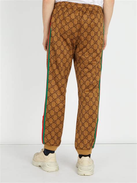 brown gucci sweatpants|bootleg Gucci sweatpants.